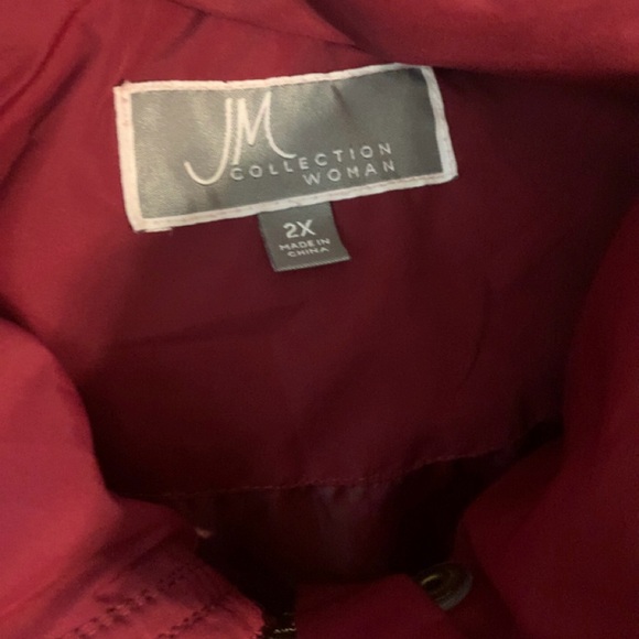 JM Collection Womens Red Jacket 2XL - Picture 6 of 7